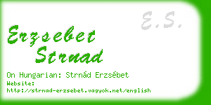 erzsebet strnad business card